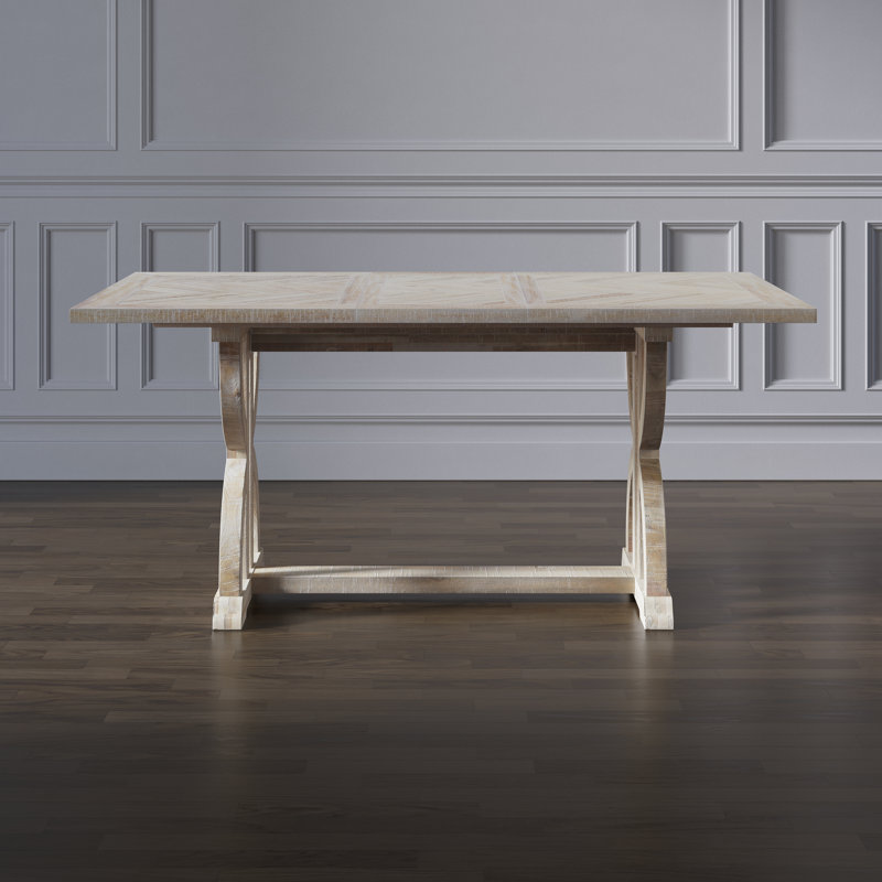 One Allium Way® Paloalto Extendable Solid Wood Base Dining Table ...